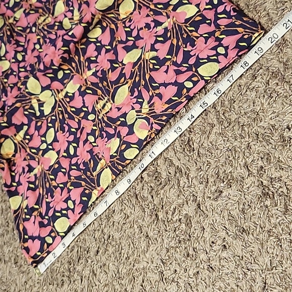 Farm Rio Mini Dress Leafy Print Size G Ladder Sleeves Vacation Resort Brunch - Picture 10 of 14